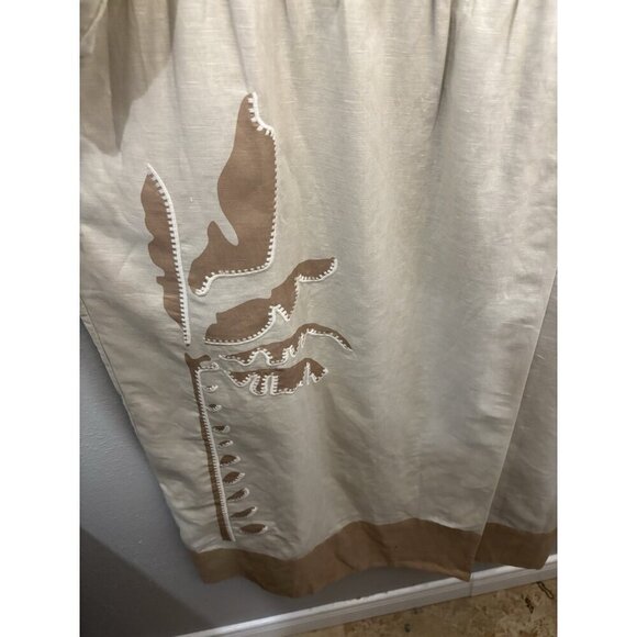 j mclaughlin Tan Beige Tropical Palermo Dress Midi Women XL - Picture 4 of 16